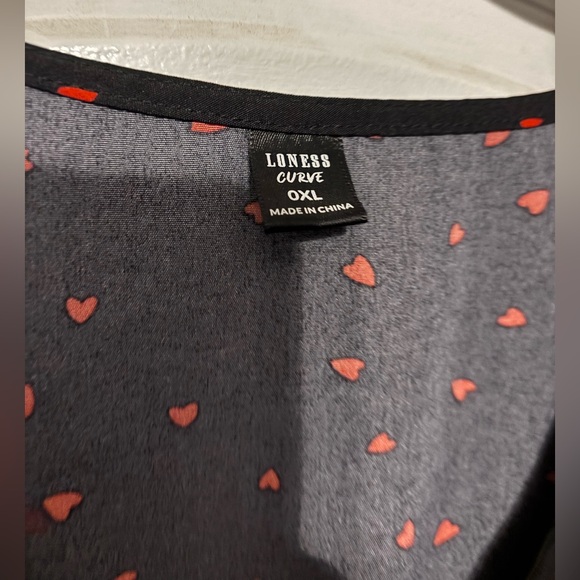 Black Red Heart Mini Dress Cottagecore Valentine Coquette 0XL - Picture 3 of 5